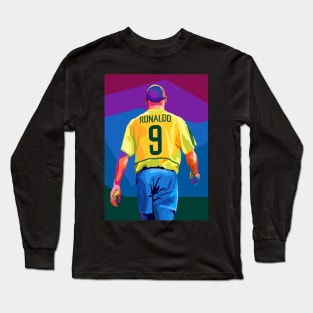 Ronaldo Nazario Pop Art Long Sleeve T-Shirt